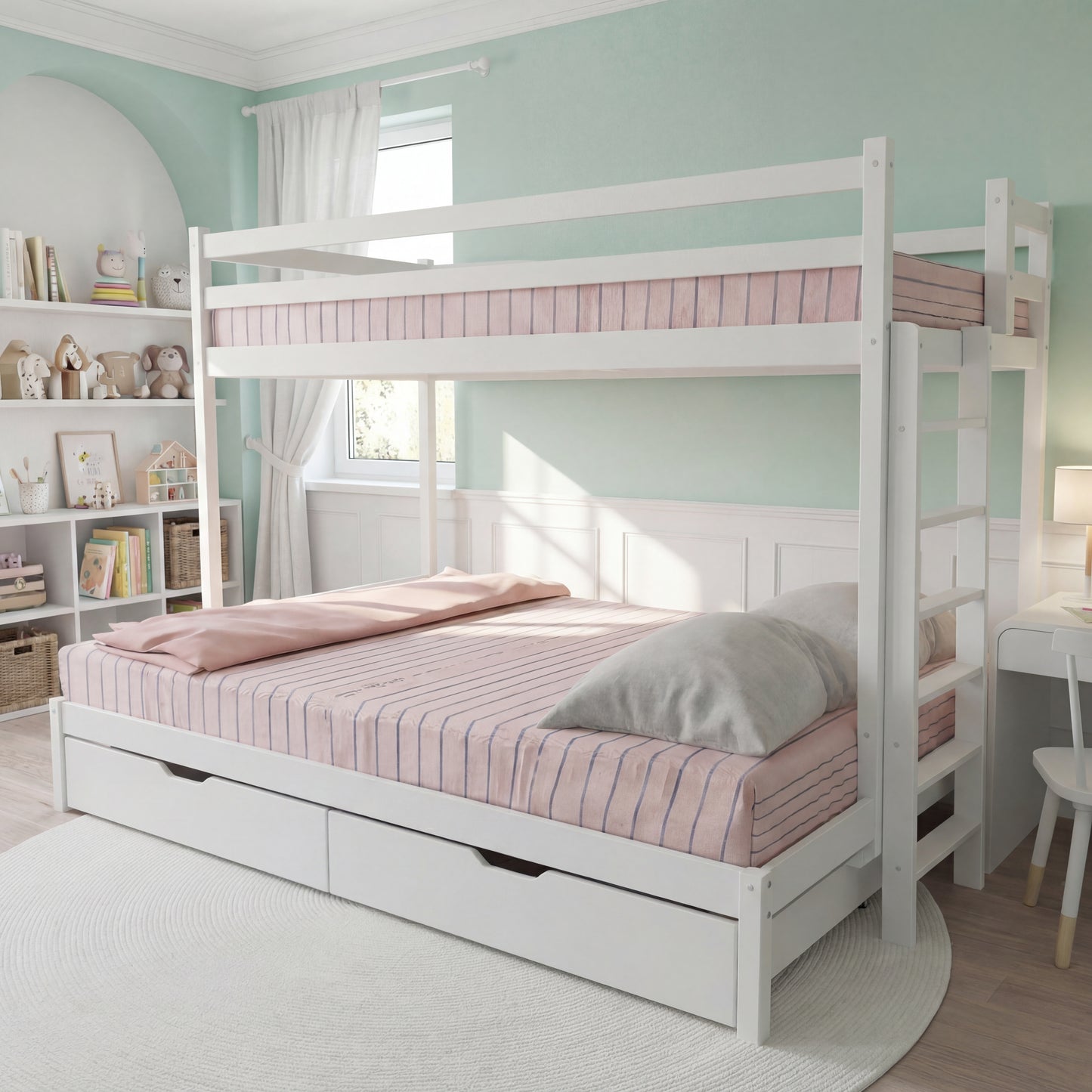 Двуетажна Триетажна Спалня Монтесори