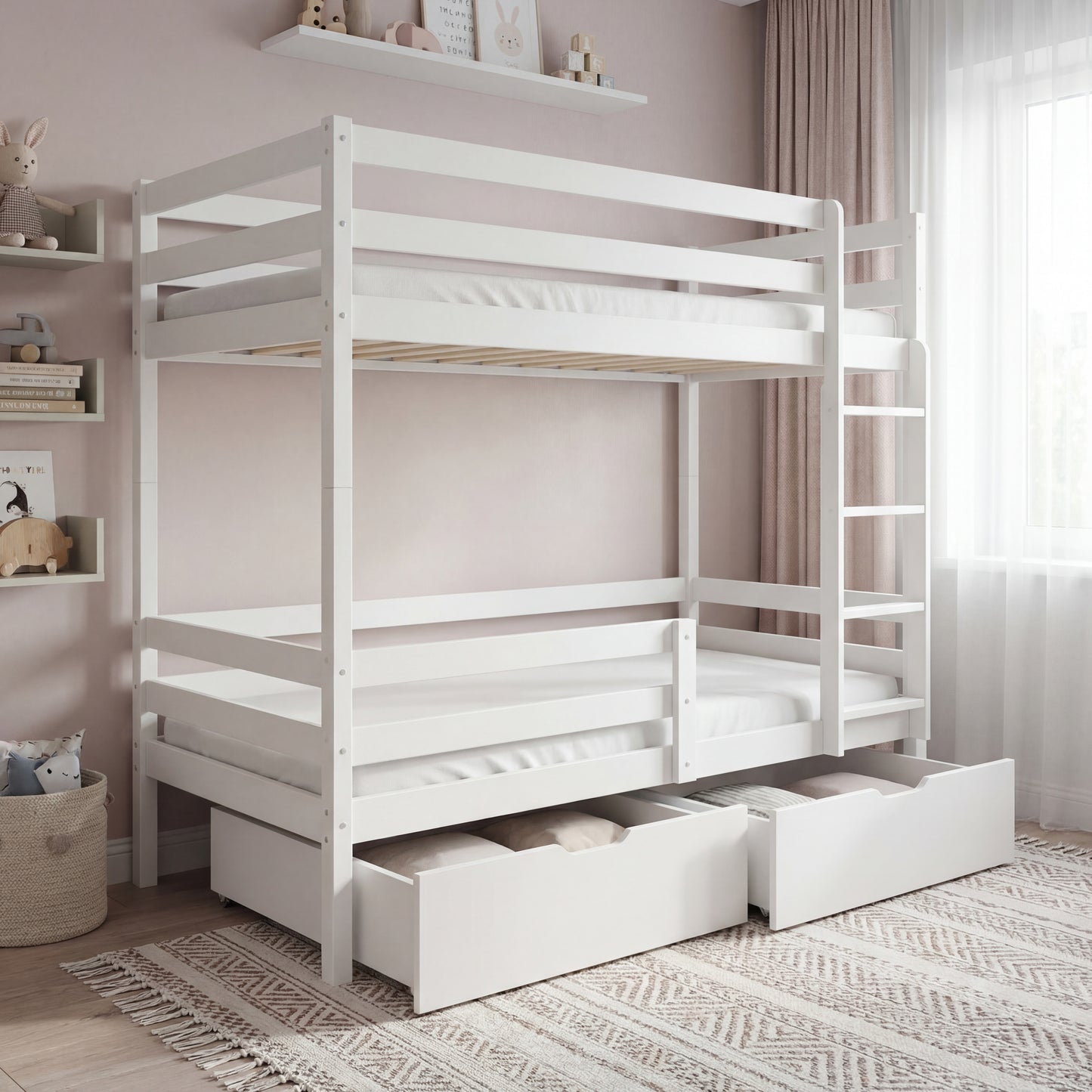 Двуетажно триетажно легло Монтесори SK04