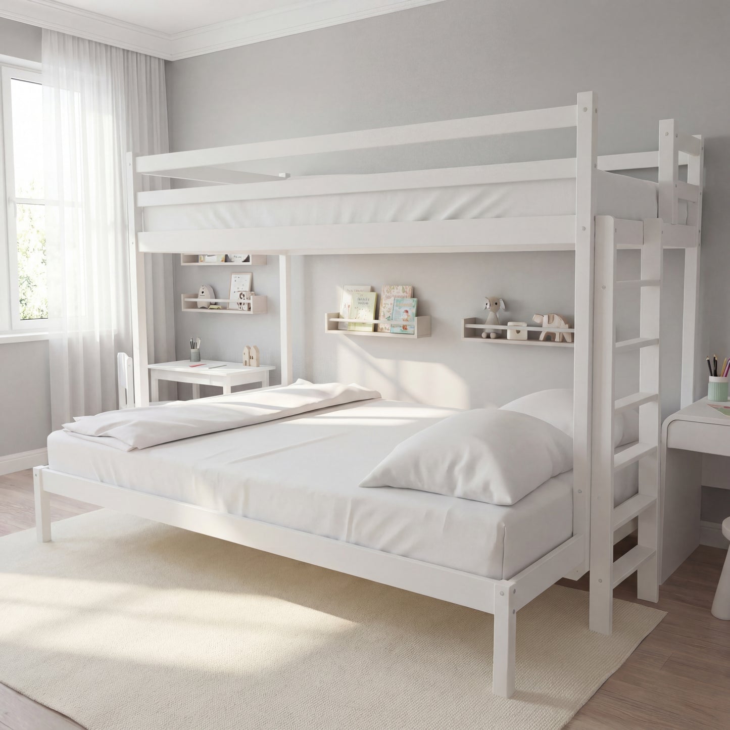 Двуетажна Триетажна Спалня Монтесори